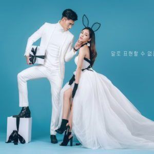 Album ảnh cưới đẹp ở biệt thự hoa hồng
