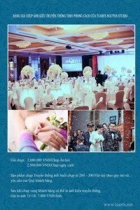 Báo giá ảnh phóng sự cưới 1