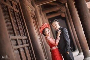 Ảnh cưới đẹp với áo dài