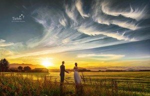 chụp hình cưới ngược sáng
