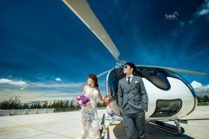 Ảnh cưới đẹp với trực thăng 12