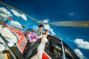 Ảnh cưới đẹp với trực thăng 7