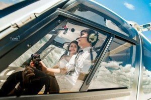 Ảnh cưới đẹp với trực thăng 8