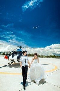 Ảnh cưới đẹp với trực thăng 10