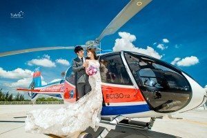 Ảnh cưới đẹp với trực thăng 15