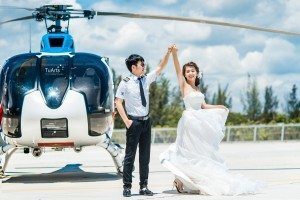 Ảnh cưới đẹp với trực thăng 20