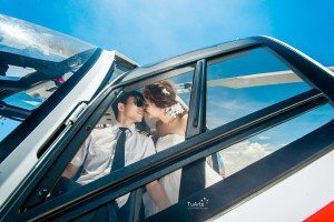 ảnh cưới với trực thăng đẹp 1