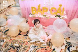 chụp ảnh sinh nhật cho bé