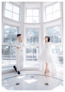 Album ảnh cưới đẹp ở biệt thự hoa hồng