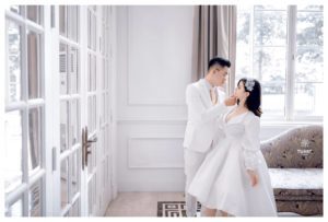 Album ảnh cưới đẹp ở biệt thự hoa hồng