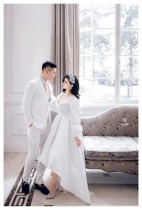 Album ảnh cưới đẹp ở biệt thự hoa hồng