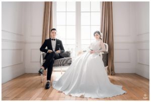 Album ảnh cưới đẹp ở biệt thự hoa hồng