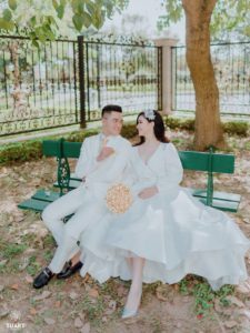 Album ảnh cưới đẹp ở biệt thự hoa hồng