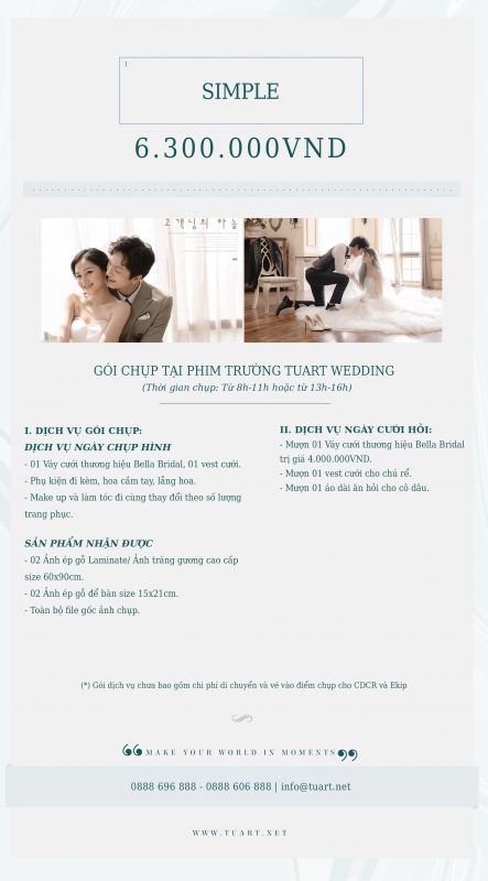Báo Giá Chụp Ảnh Cưới Tại Hà Nội 2022 - 2023 | Tuart Wedding - Oecc