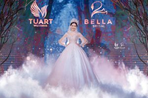 TuArt đơn vị bảo trợ hình ảnh độc quyền cho Vedette - Á hậu Tường San trong show diễn váy cưới đỉnh cao Bella Fashion Show