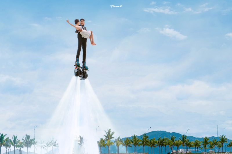 Chụp ảnh cưới với Flyboard: Ý tưởng Độc - Lạ - Chất được thực hiện hoá bởi TuArt