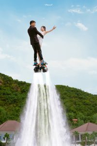 Chụp ảnh cưới với Flyboard: Ý tưởng Độc - Lạ - Chất được thực hiện hoá bởi TuArt
