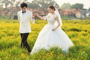 Album ảnh cưới đẹp tại phim trường Santorini Hà Nội