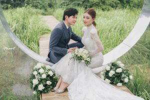 Album ảnh cưới đẹp tại phim trường Santorini Hà Nội