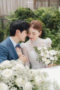 Album ảnh cưới đẹp tại phim trường Santorini Hà Nội