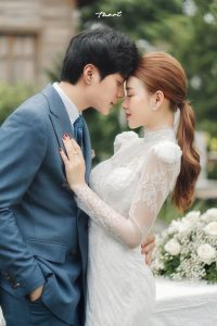 Album ảnh cưới đẹp tại phim trường Santorini Hà Nội