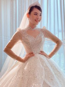 Hoa Hậu Huỳnh Nguyễn Mai Phương – Hóa nàng dâu yêu kiều trong BTS của Bella Bridal