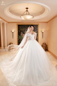 Hoa Hậu Huỳnh Nguyễn Mai Phương – Hóa nàng dâu yêu kiều trong BST của Bella Bridal