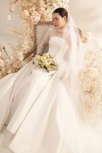 Hoa Hậu Du Lịch Lương Kỳ Duyên Hoá nàng dâu rạng ngời trong BST của Bella Haute Couture