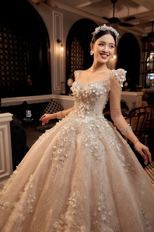 Top 100 mẫu thiết kế áo cưới tay dài đẹp nhất 2023 - CAMILE BRIDAL