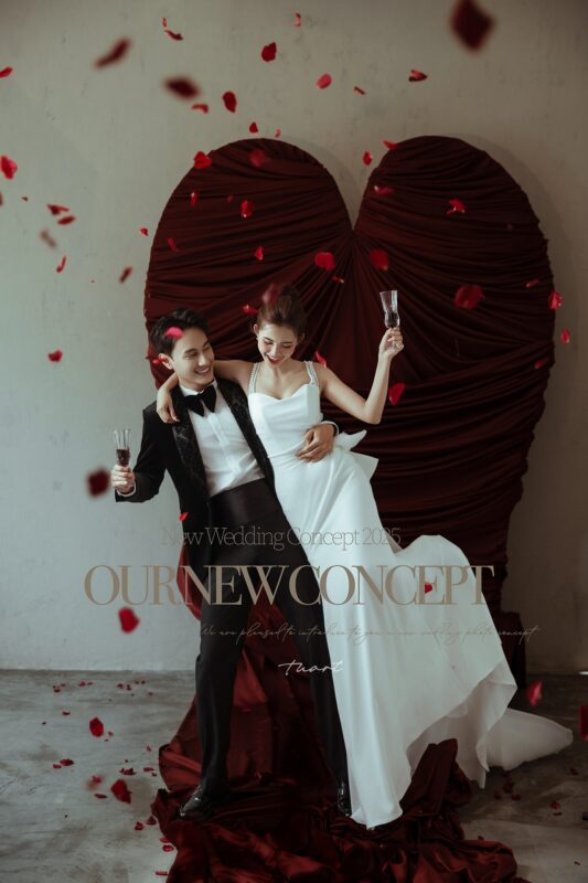 Album ảnh cưới tối giản tinh tế Style Hàn Quốc tại Studio