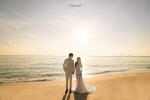 Album ảnh cưới đẹp bình minh biển
