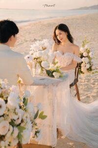 Album ảnh cưới đẹp bình minh biển
