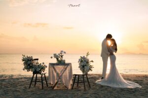 Album ảnh cưới đẹp bình minh biển